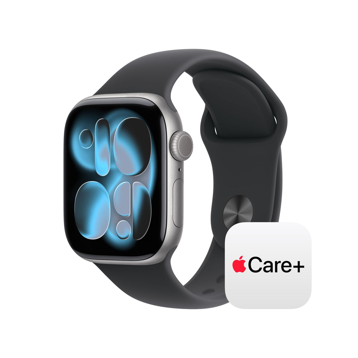 Apple Watch Series 11 [GPS 42mm] Smartwatch with Jet Black Aluminum Case with Black Sport Band - S/M. Sleep Score, Fitness Tracker, Health Monitoring, Always-On Display, Water Resistant