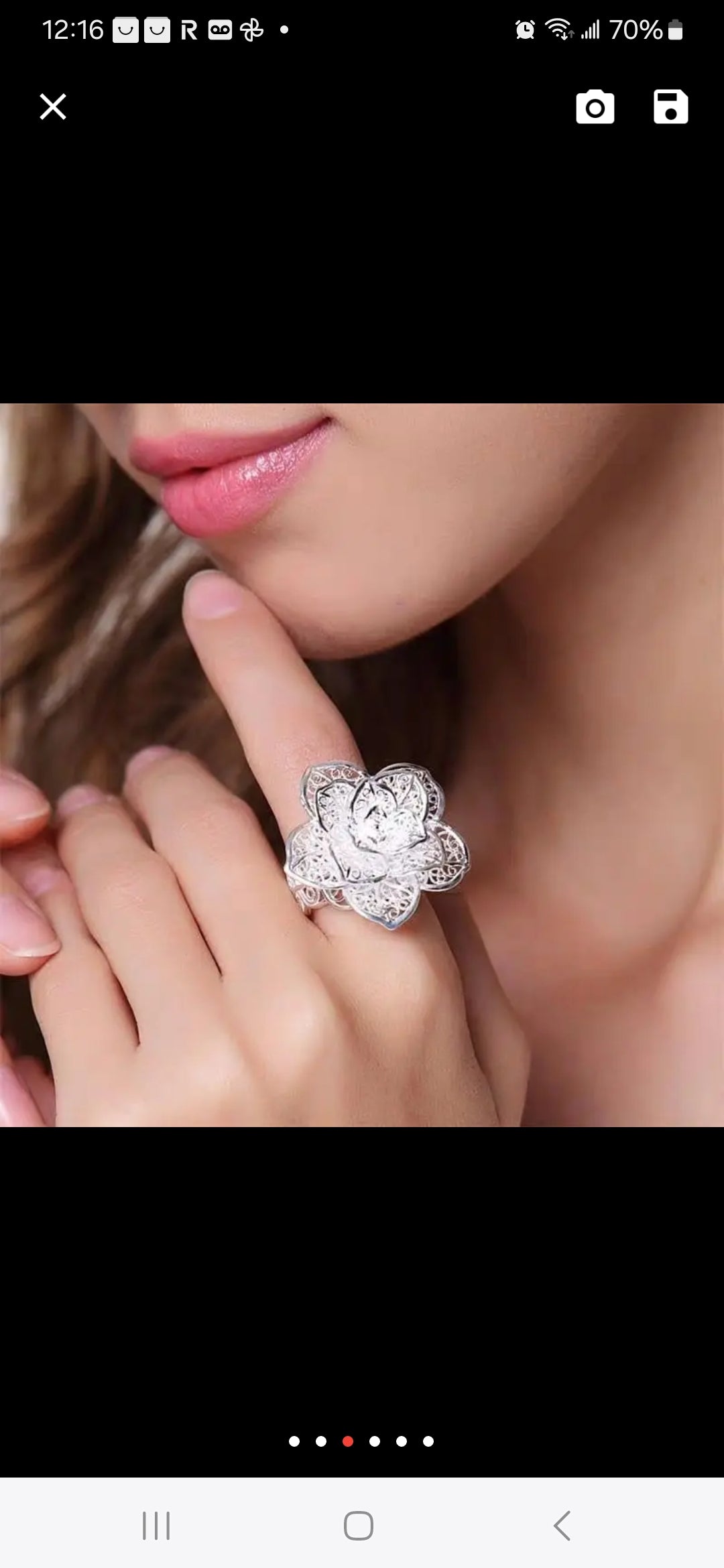 Sterling Silver Flower Ring