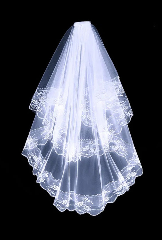 Double Tier Wedding/Communion Veil