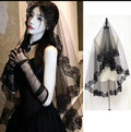 Beautiful Black Wedding Veil