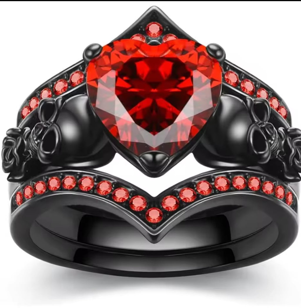 Gothic Ruby Ring