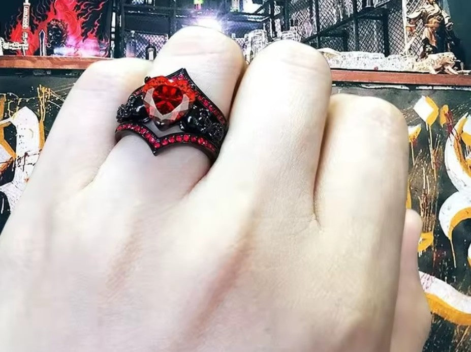 Gothic Ruby Ring