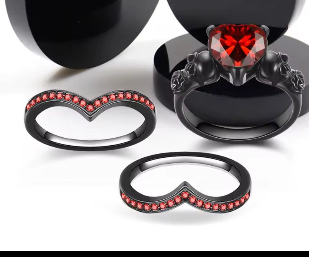 Gothic Ruby Ring