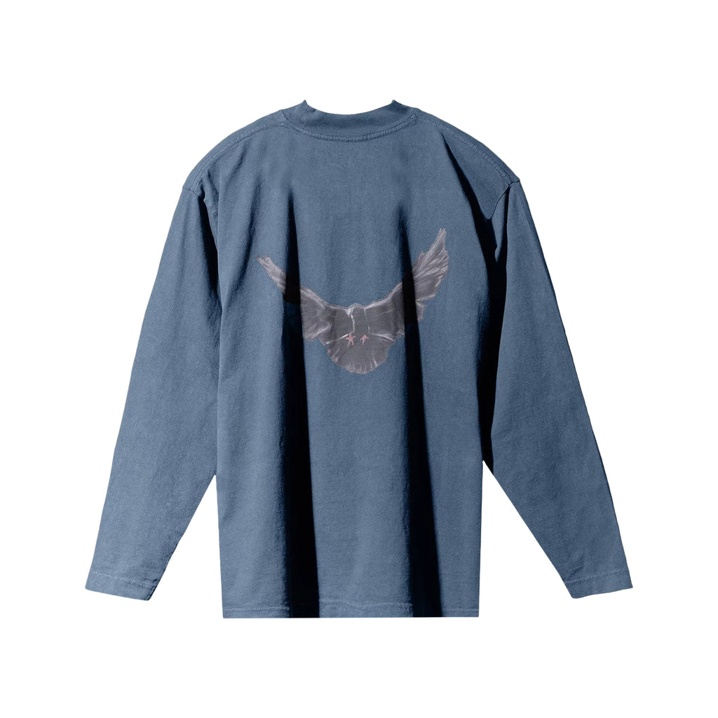 Yeezy Gap Engineered by Balenciaga Dove Long-Sleeve Tee - Dark Blue